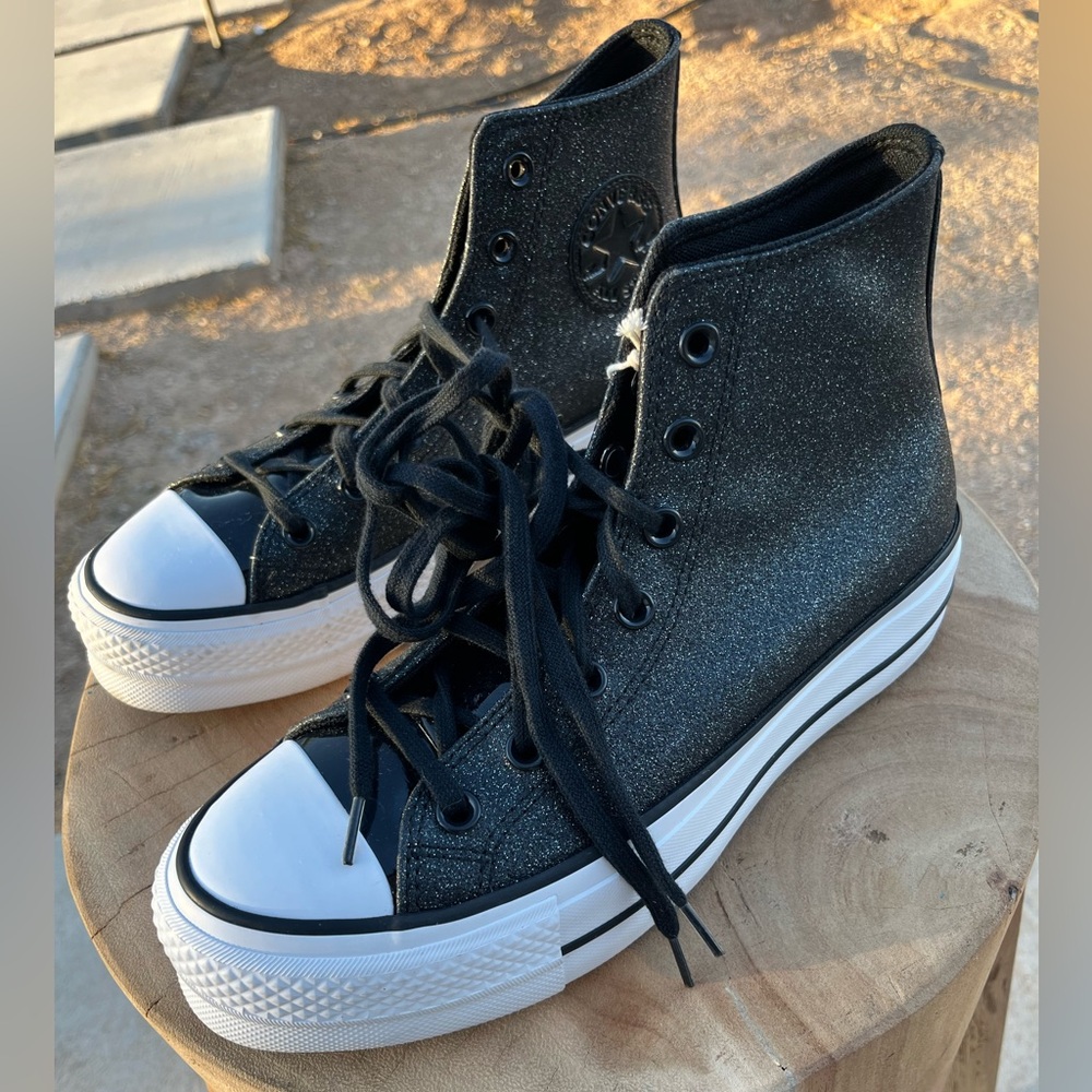 NWT Black Glitter Converse Chuck Taylor All Star
